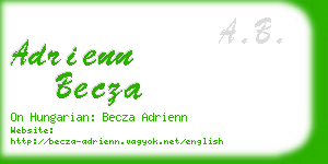adrienn becza business card